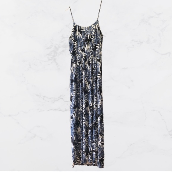 NWT Nordstrom Lush Leaf Print Maxi Dress- XL - Picture 2 of 4